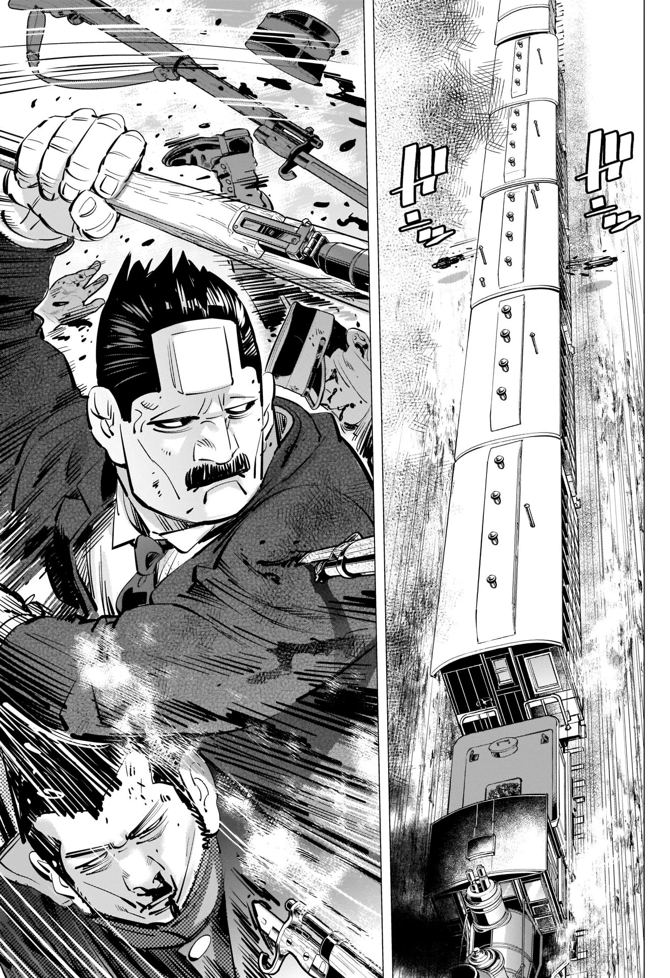 Golden Kamui Chapter 302 page 13 - Chapter 302: Mayhem on the Train