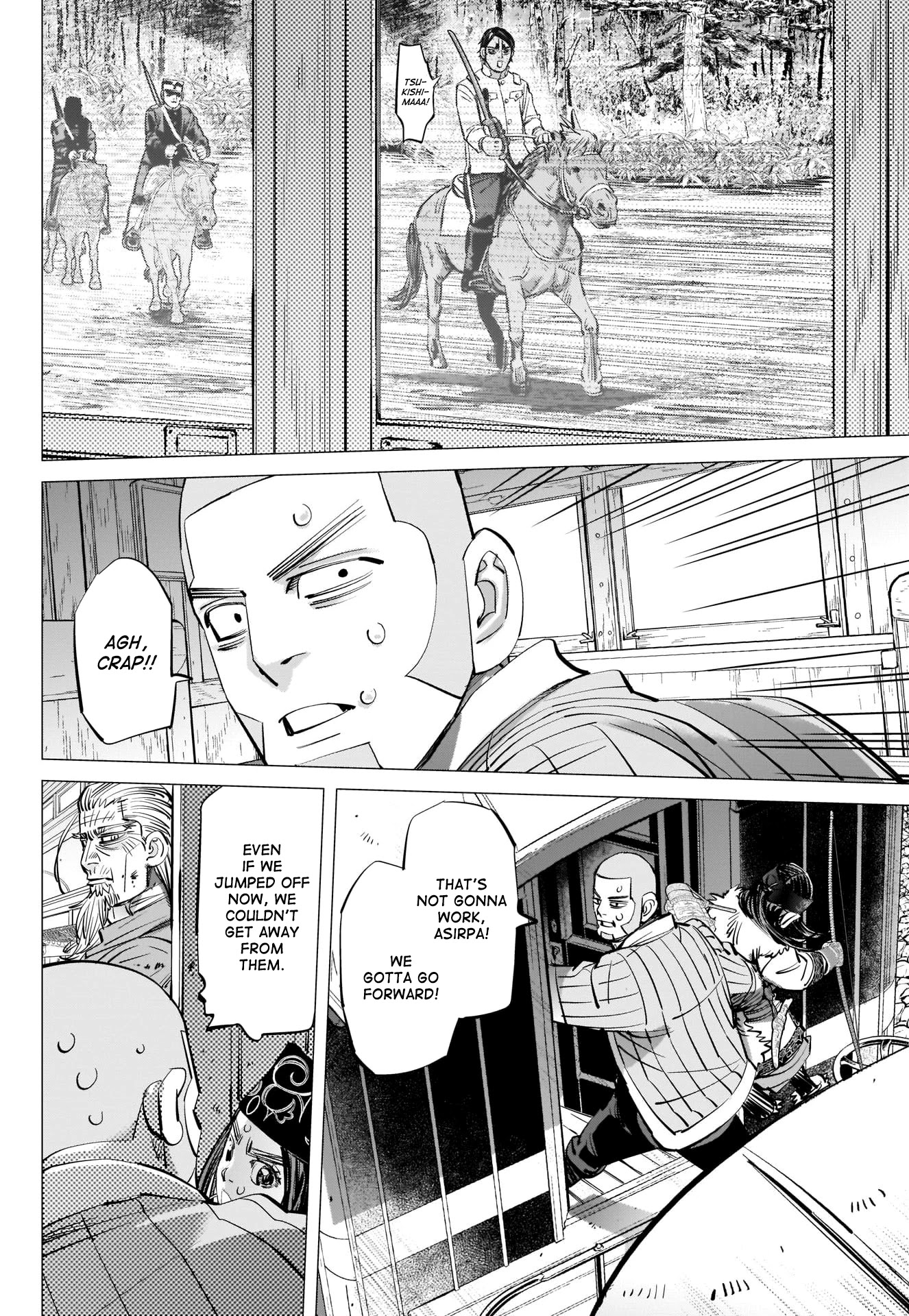 Golden Kamui Chapter 302 page 8 - Chapter 302: Mayhem on the Train