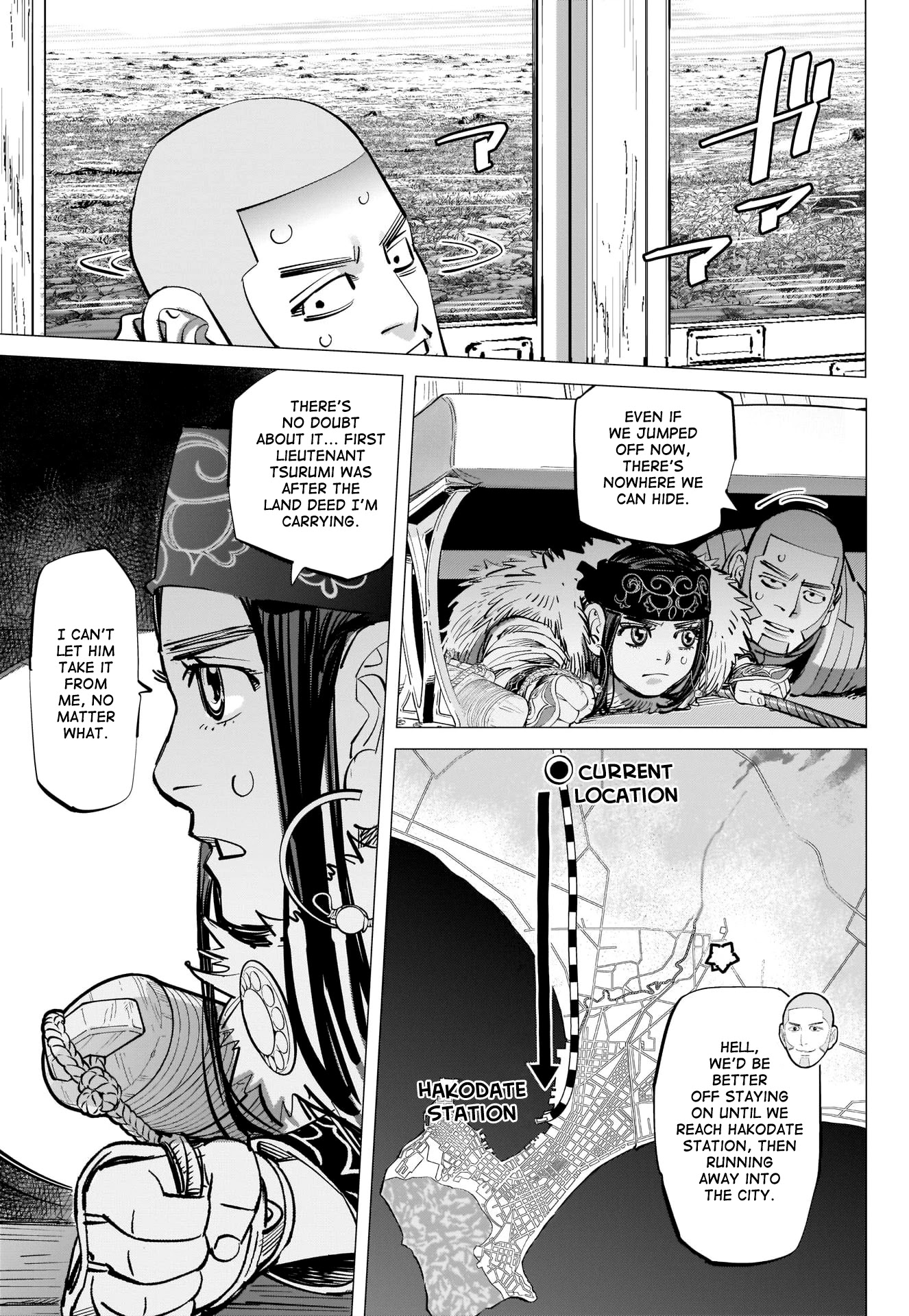 Golden Kamui Chapter 303 page 13 - Chapter 303: Runaway Train