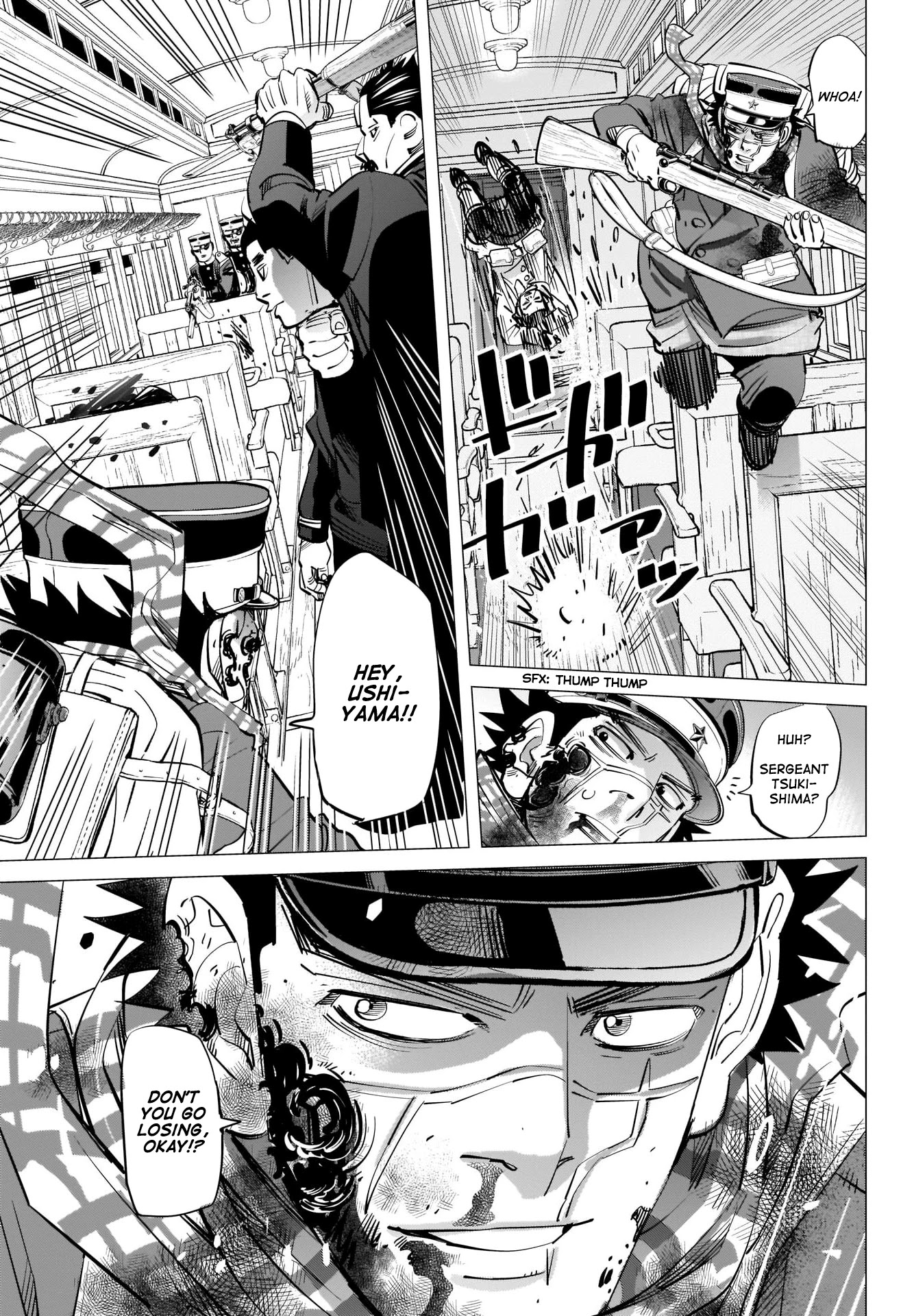 Golden Kamui Chapter 303 page 15 - Chapter 303: Runaway Train