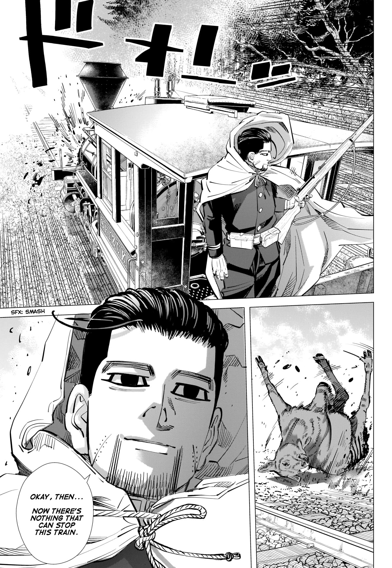 Golden Kamui Chapter 303 page 3 - Chapter 303: Runaway Train