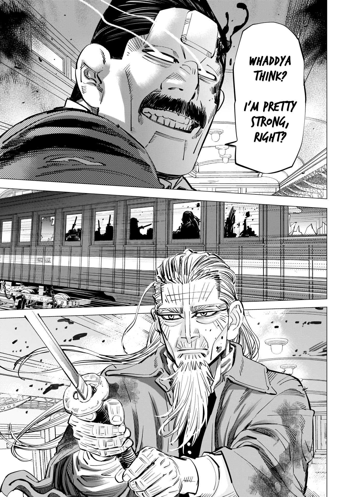 Golden Kamui Chapter 303 page 9 - Chapter 303: Runaway Train