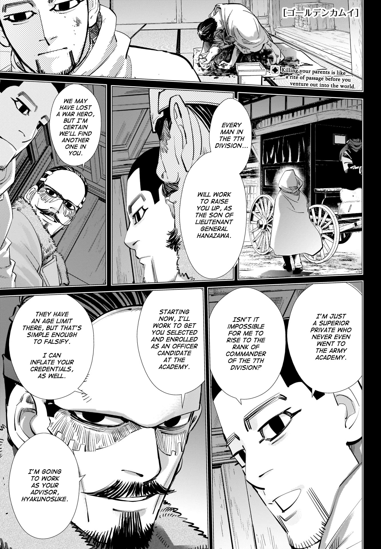 Golden Kamui Chapter 304 page 1 - Chapter 304: History
