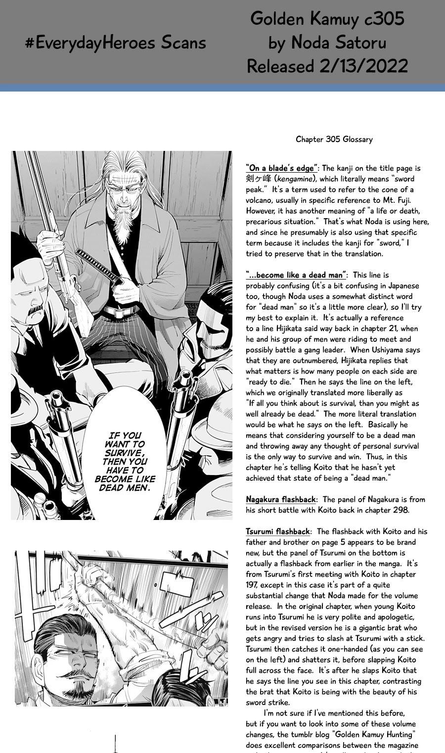 Golden Kamui Chapter 305 page 19 - Chapter 305: Hesitation