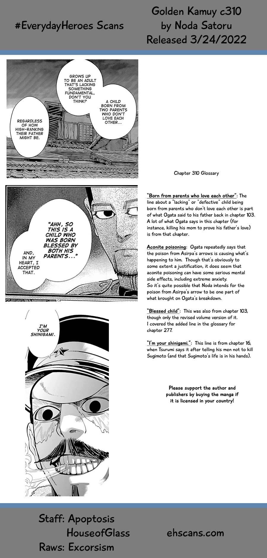 Golden Kamui Chapter 310 page 18 - Chapter 310: Blessed