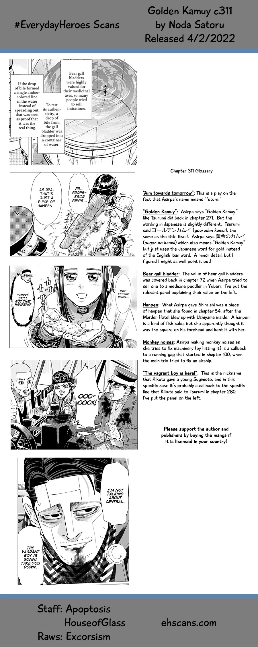 Golden Kamui Chapter 311 page 19 - Chapter 311: Asirpa's Choice