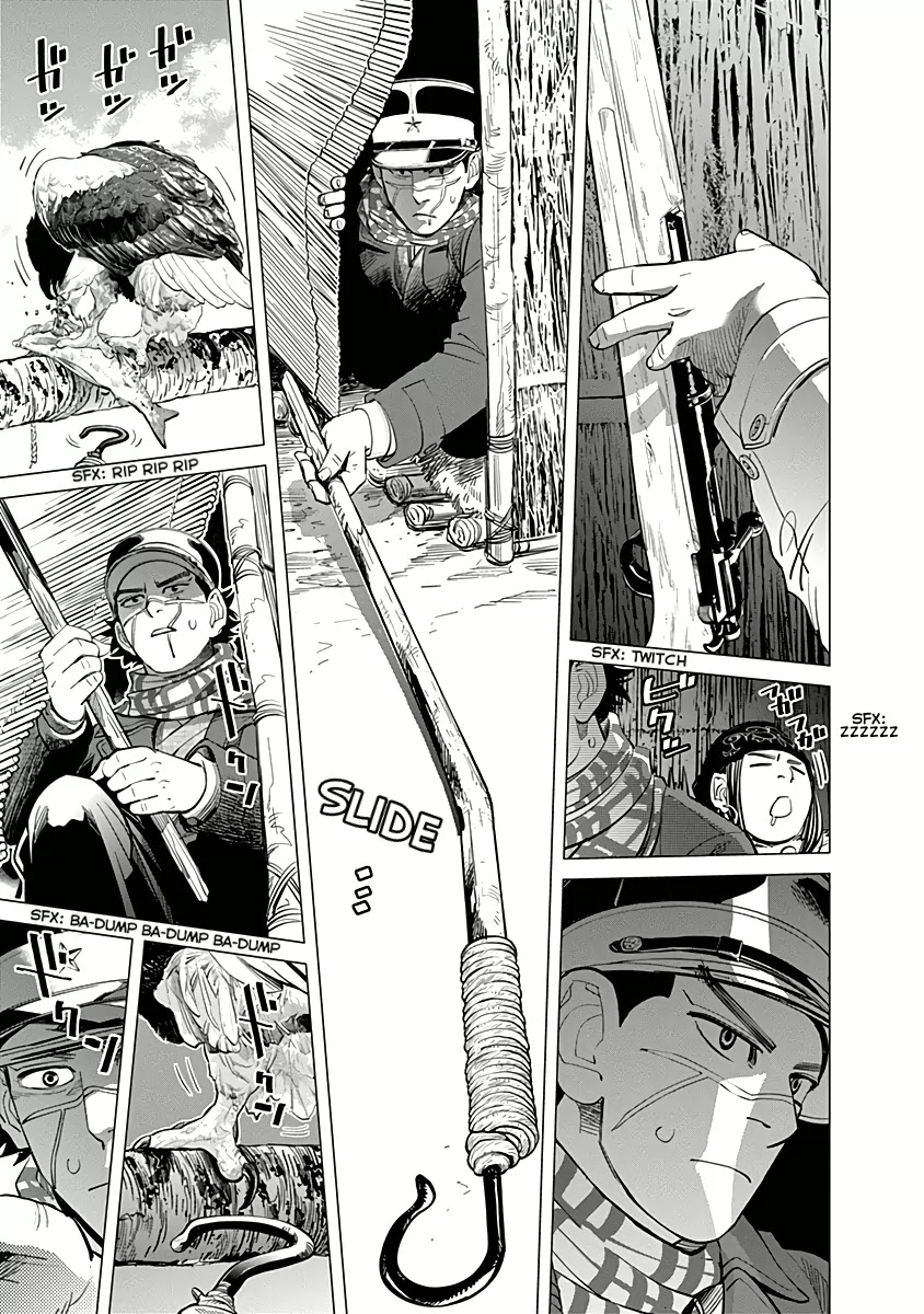 Golden Kamui Chapter 32 page 10 - Chapter 32: Attack of the Mysterious Winged Terror!