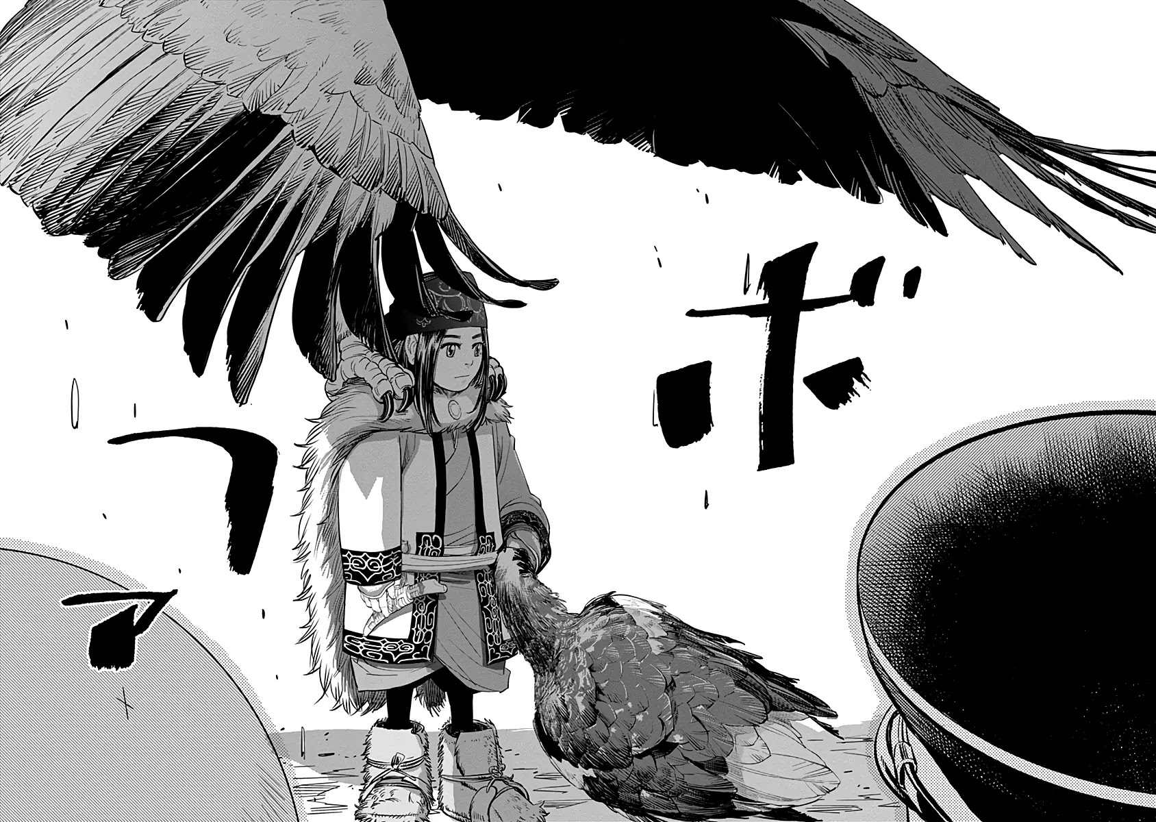 Golden Kamui Chapter 32 page 13 - Chapter 32: Attack of the Mysterious Winged Terror!