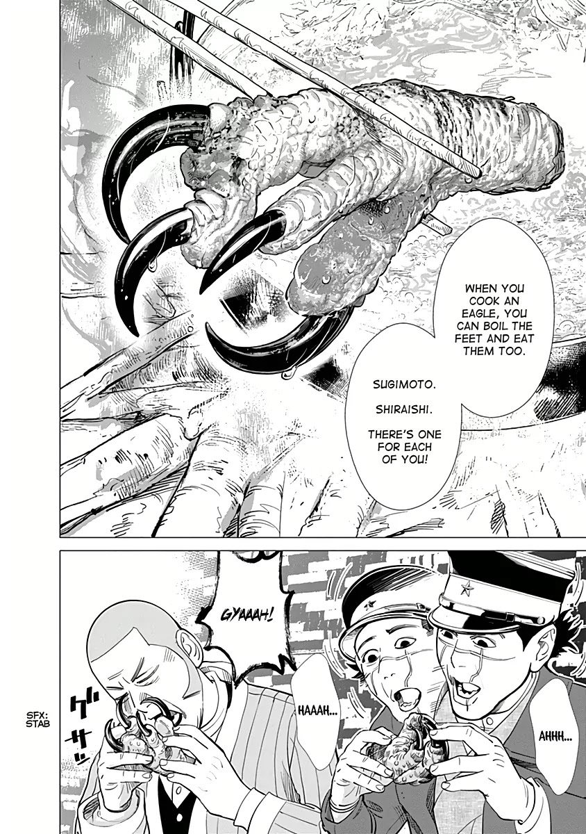 Golden Kamui Chapter 32 page 16 - Chapter 32: Attack of the Mysterious Winged Terror!