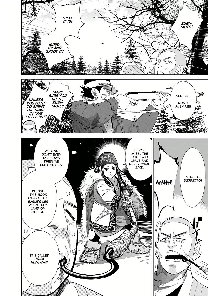 Golden Kamui Chapter 32 page 4 - Chapter 32: Attack of the Mysterious Winged Terror!