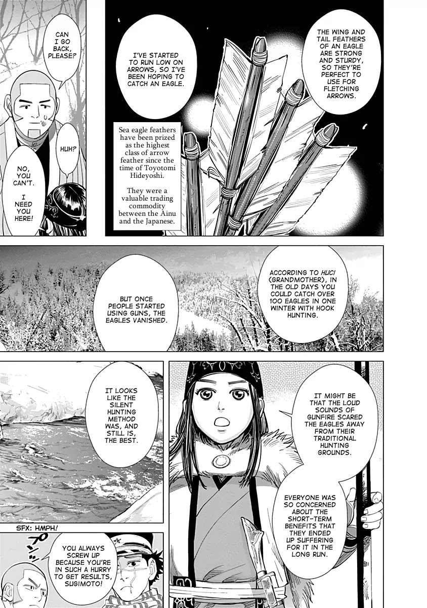 Golden Kamui Chapter 32 page 5 - Chapter 32: Attack of the Mysterious Winged Terror!