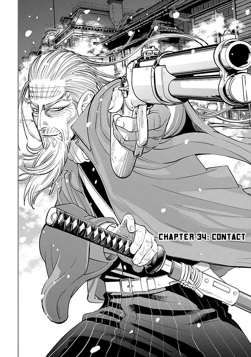 Golden Kamui Chapter 34 page 1 - Chapter 34: Contact