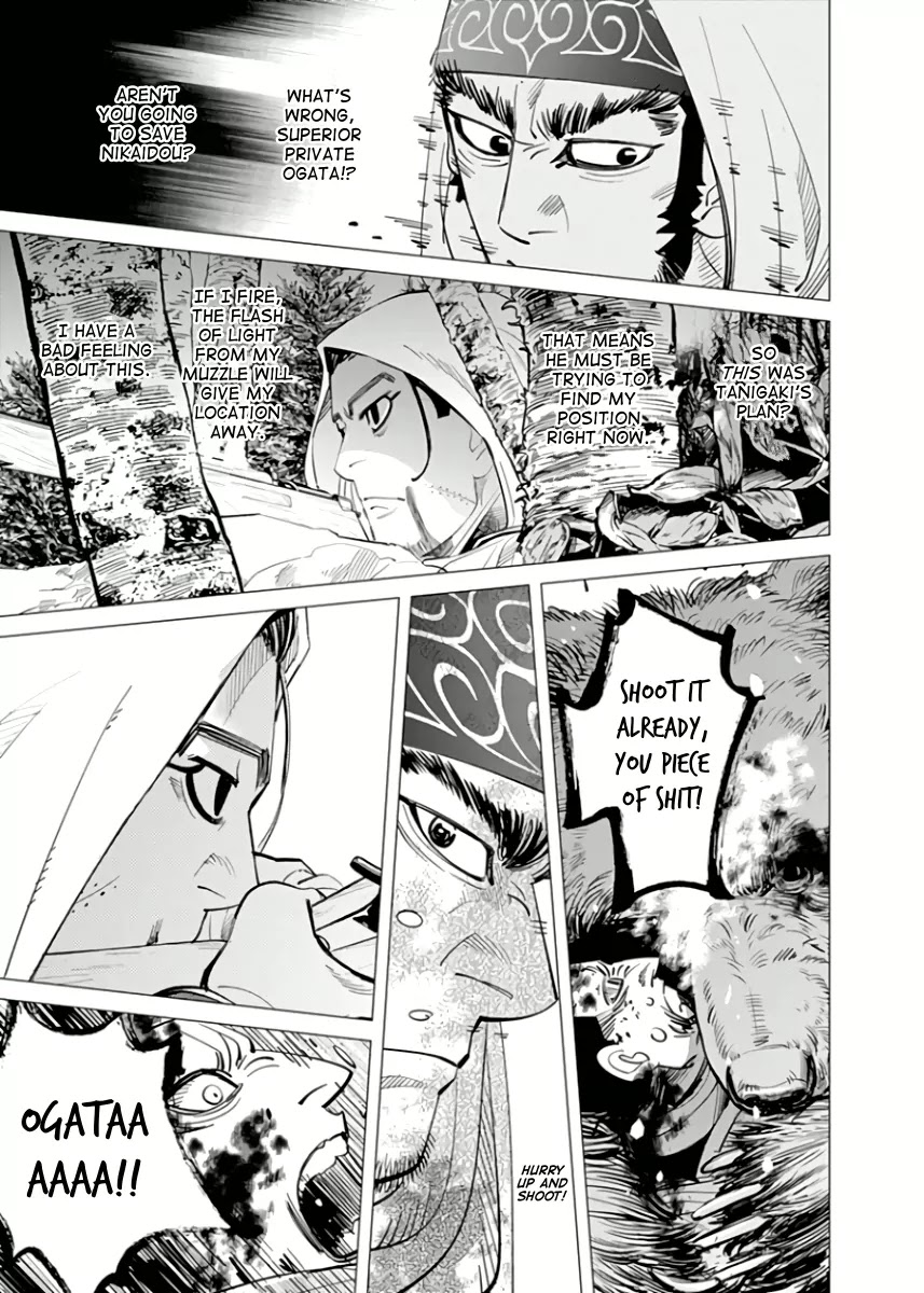 Golden Kamui Chapter 45 page 15 - Chapter 45: Tanigaki the Matagi