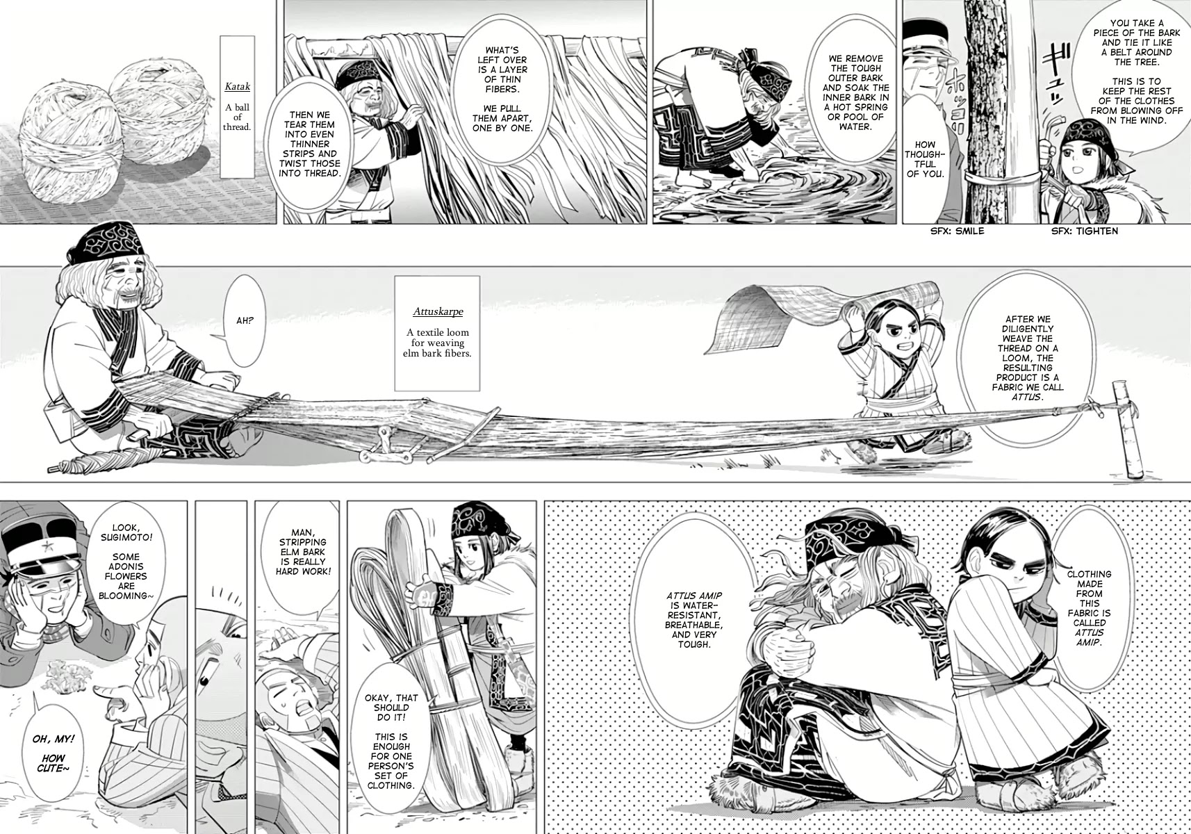 Golden Kamui Chapter 47 page 6 - Chapter 47: Huchen Flower