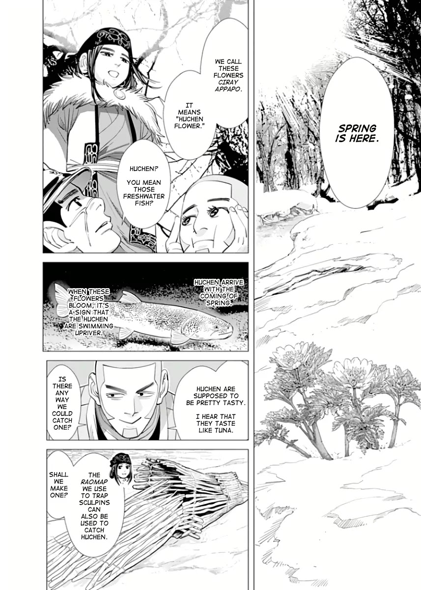 Golden Kamui Chapter 47 page 7 - Chapter 47: Huchen Flower
