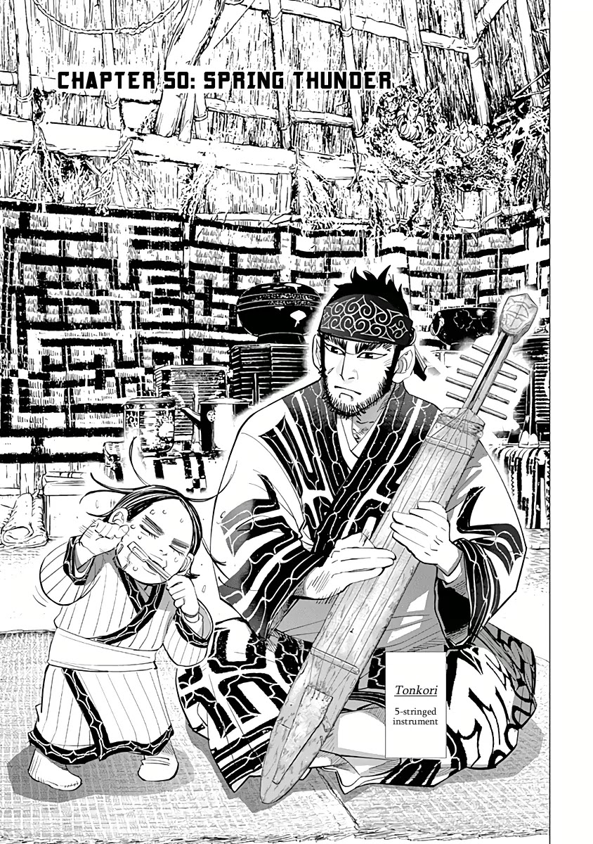 Golden Kamui Chapter 50 page 1 - Chapter 50: Spring Thunder