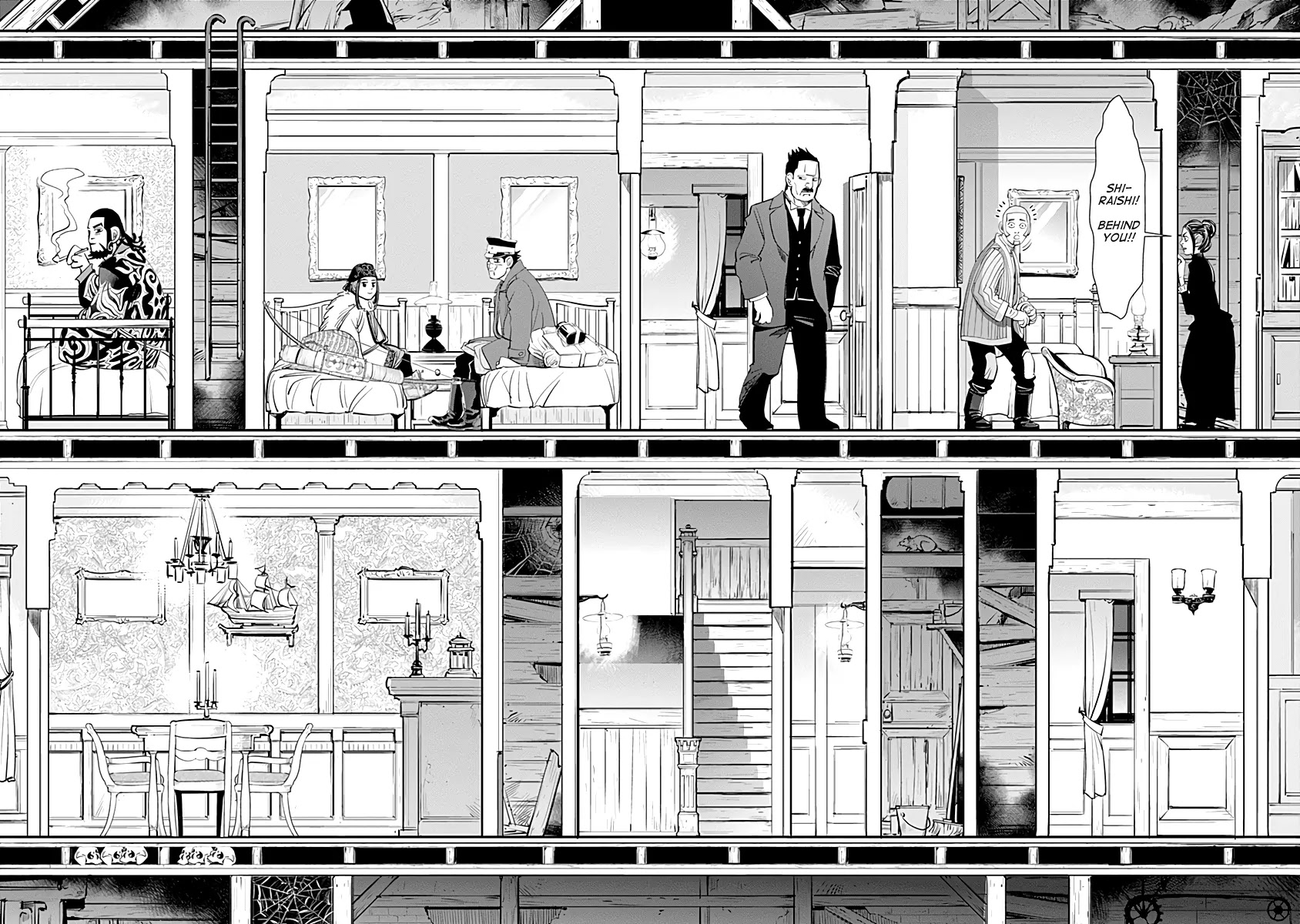 Golden Kamui Chapter 51 page 16 - Chapter 51: Everybody's Staying at the Murder Hotel!!
