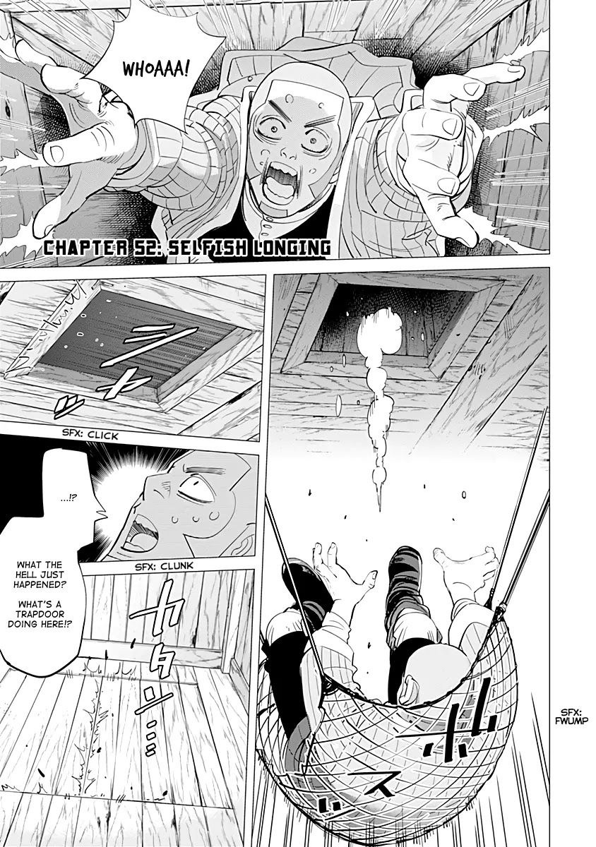 Golden Kamui Chapter 52 page 1 - Chapter 52: Selfish Longing