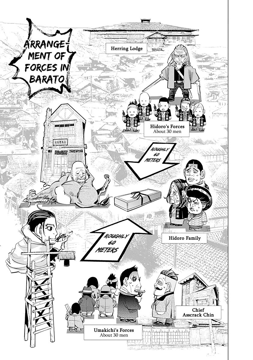 Golden Kamui Chapter 58 page 2 - Chapter 58: Showdown in Barato