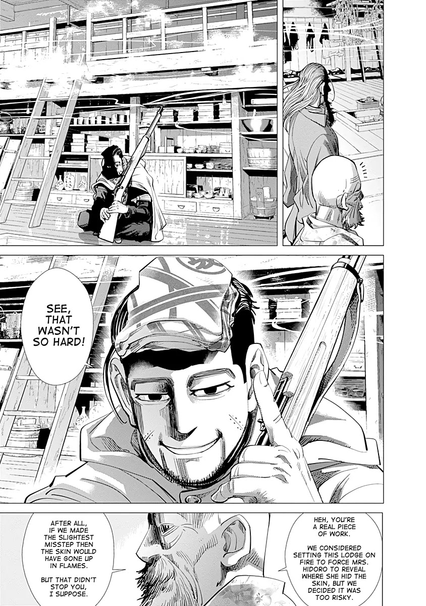 Golden Kamui Chapter 59 page 12 - Chapter 59: Bodyguard of the Snow-Swept Plains