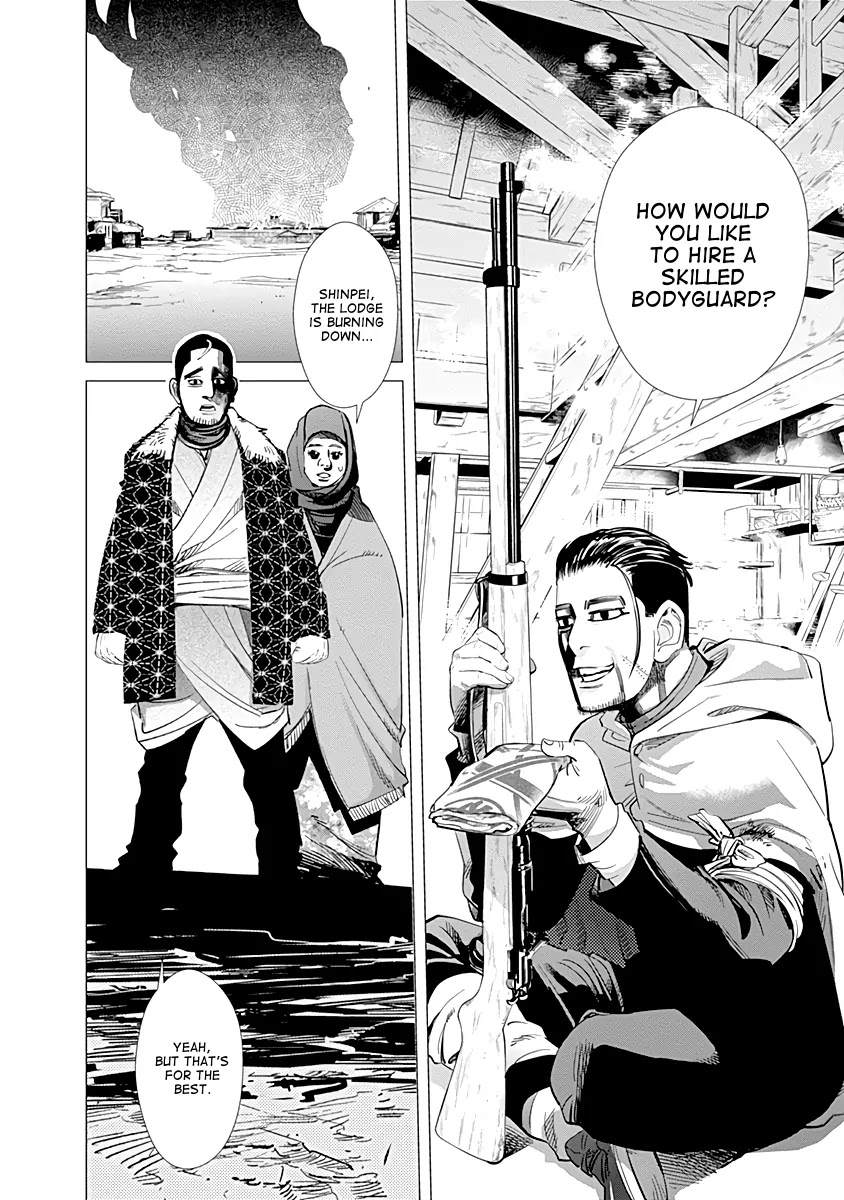 Golden Kamui Chapter 59 page 14 - Chapter 59: Bodyguard of the Snow-Swept Plains