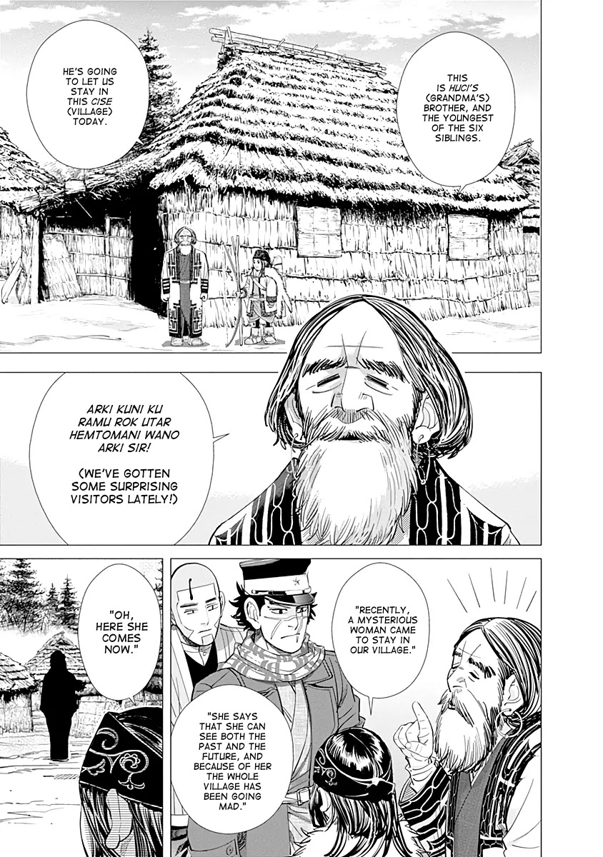 Golden Kamui Chapter 60 page 13 - Chapter 60: Ikatkar Cironnup, The Trickster Fox