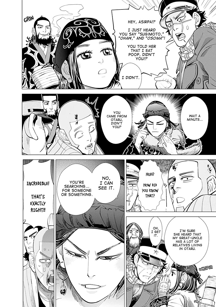 Golden Kamui Chapter 60 page 16 - Chapter 60: Ikatkar Cironnup, The Trickster Fox