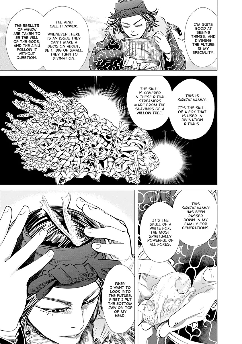 Golden Kamui Chapter 60 page 17 - Chapter 60: Ikatkar Cironnup, The Trickster Fox