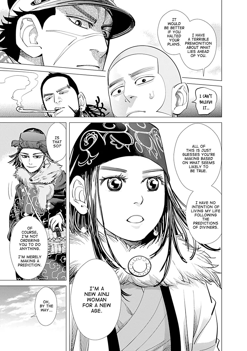 Golden Kamui Chapter 60 page 19 - Chapter 60: Ikatkar Cironnup, The Trickster Fox