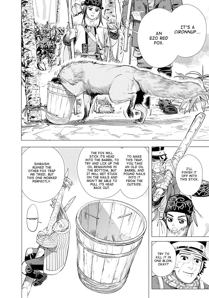 Golden Kamui Chapter 60 page 8 - Chapter 60: Ikatkar Cironnup, The Trickster Fox