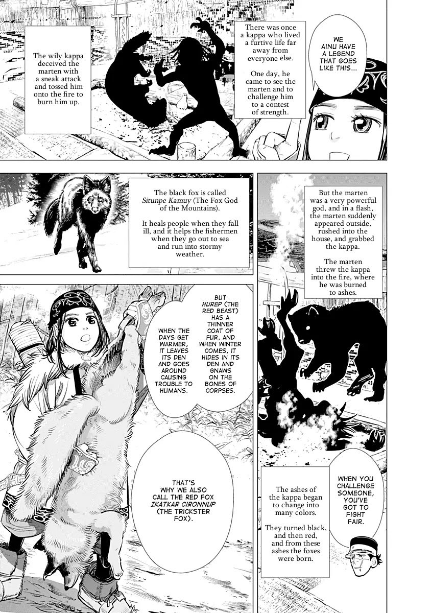 Golden Kamui Chapter 60 page 9 - Chapter 60: Ikatkar Cironnup, The Trickster Fox