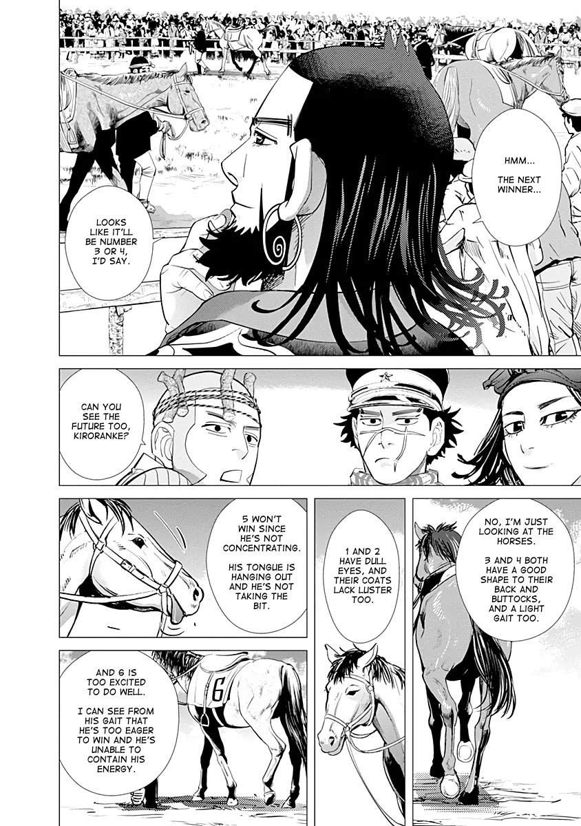Golden Kamui Chapter 61 page 12 - Chapter 61: The Ezo Derby