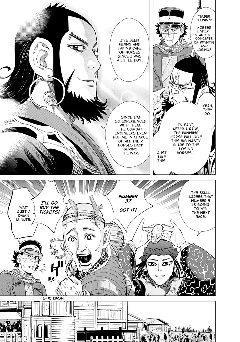 Golden Kamui Chapter 61 page 13 - Chapter 61: The Ezo Derby