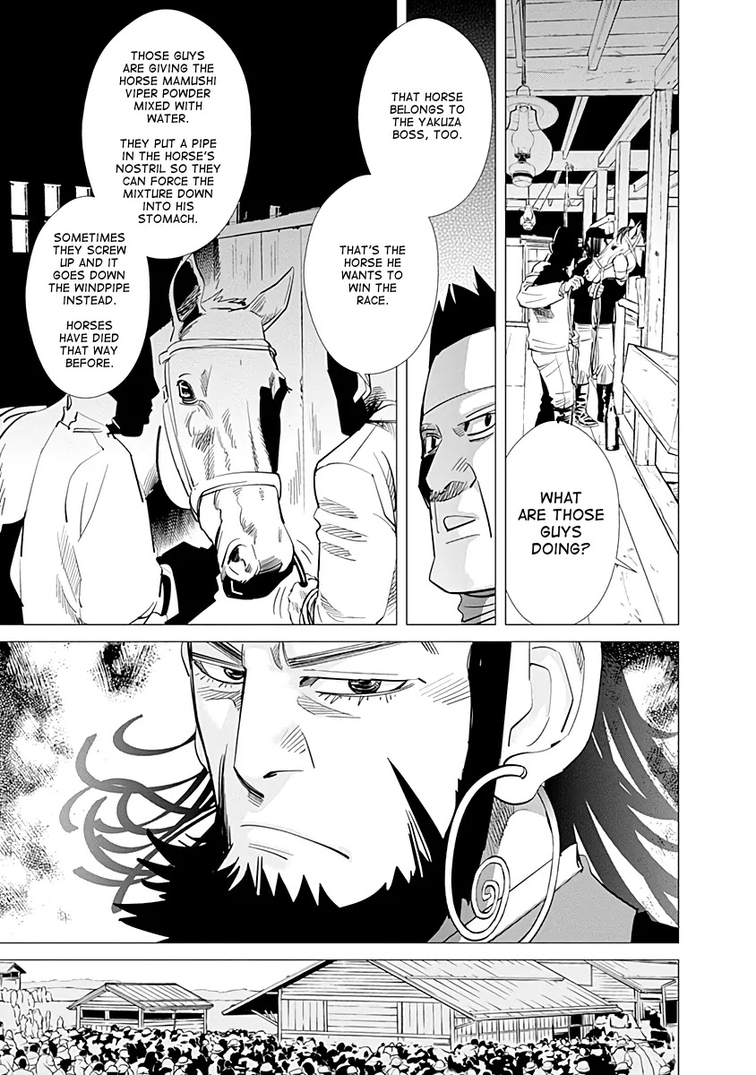 Golden Kamui Chapter 61 page 17 - Chapter 61: The Ezo Derby