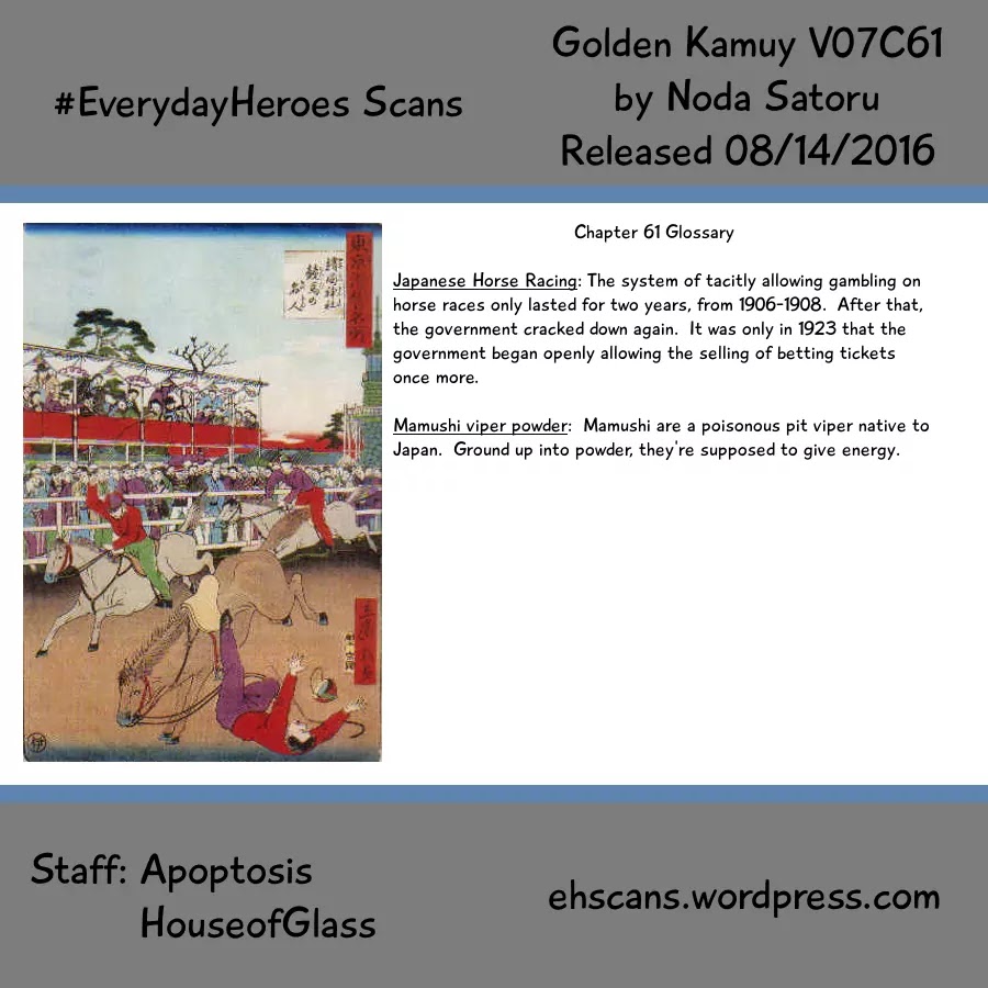 Golden Kamui Chapter 61 page 19 - Chapter 61: The Ezo Derby
