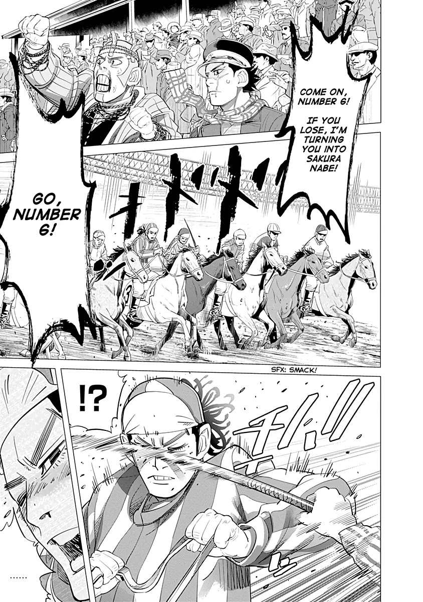 Golden Kamui Chapter 62 page 10 - Chapter 62: Kiroranke, Substitute Jockey