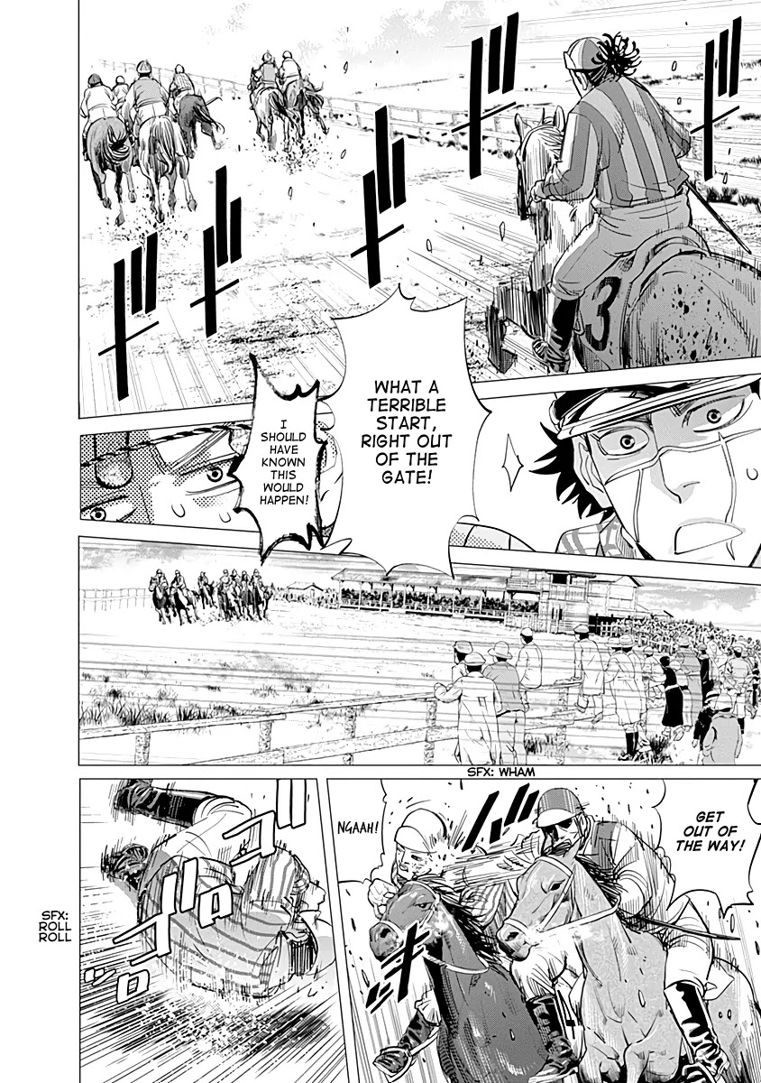 Golden Kamui Chapter 62 page 11 - Chapter 62: Kiroranke, Substitute Jockey