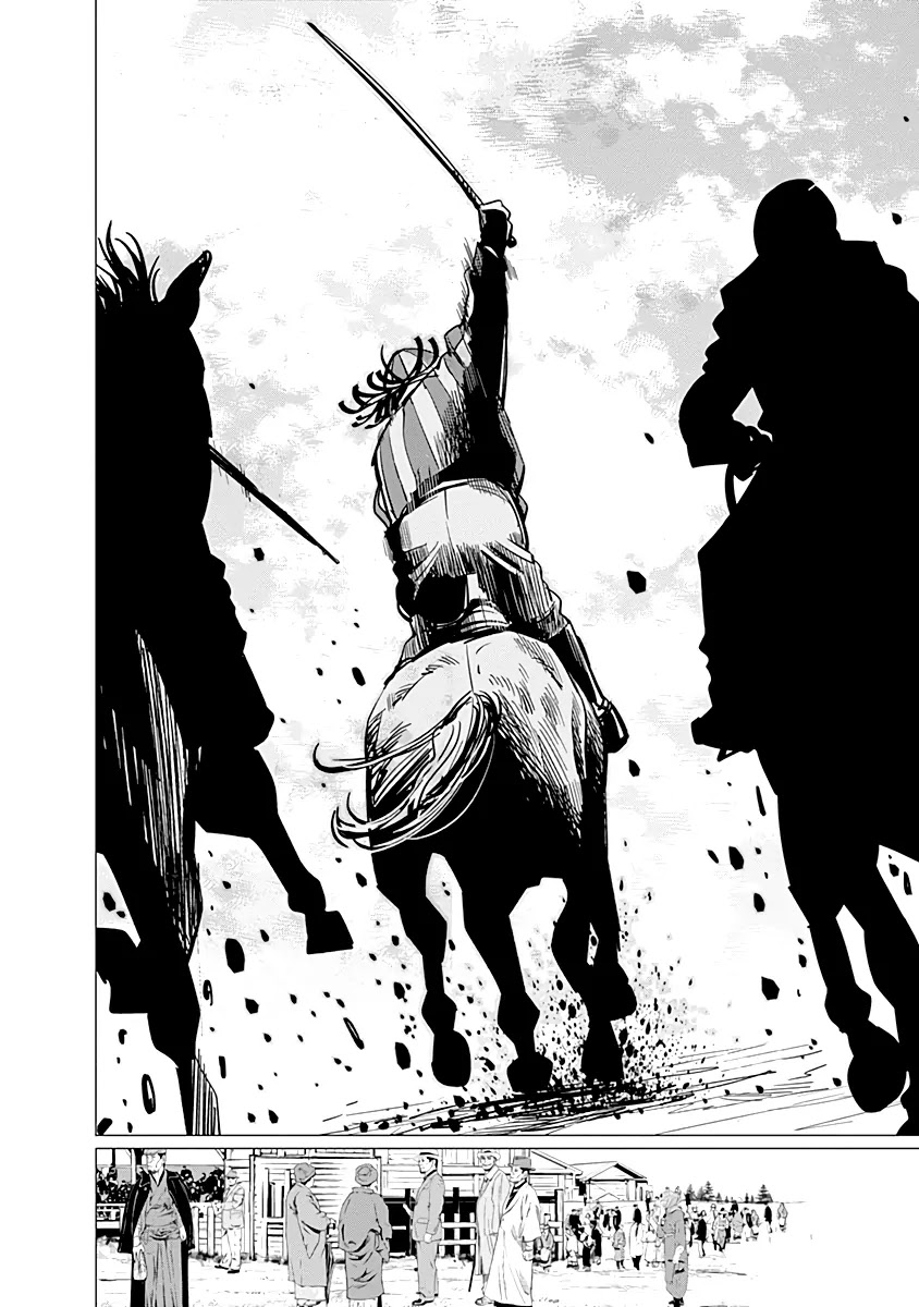 Golden Kamui Chapter 62 page 15 - Chapter 62: Kiroranke, Substitute Jockey