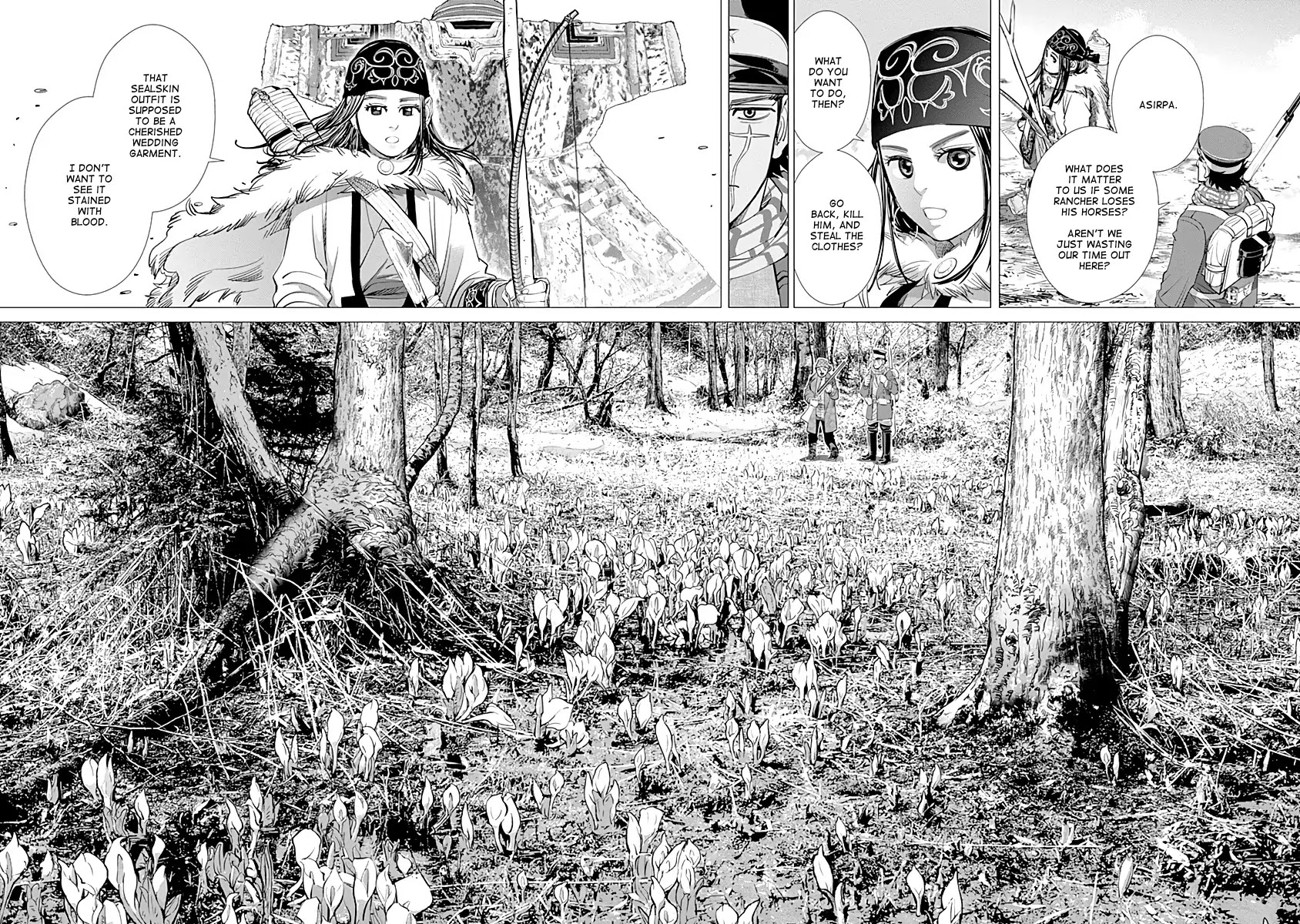 Golden Kamui Chapter 64 page 10 - Chapter 64 : Osoma in the Forest of Demons