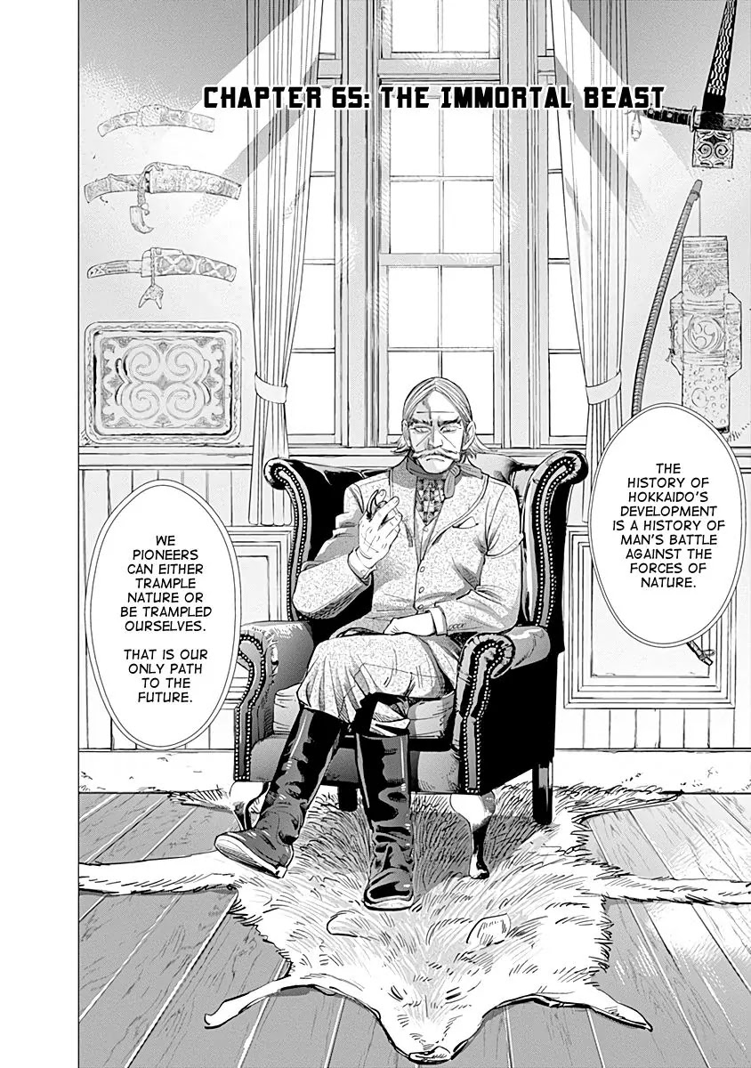 Golden Kamui Chapter 65 page 2 - Chapter 65: The Immortal Beast