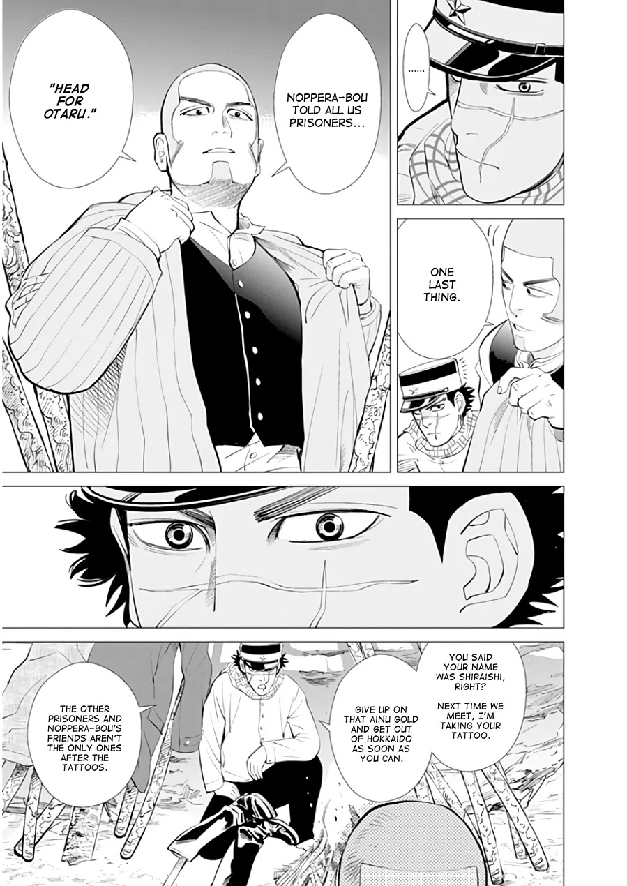 Golden Kamui Chapter 7 page 14 - Chapter 7: The Escape King