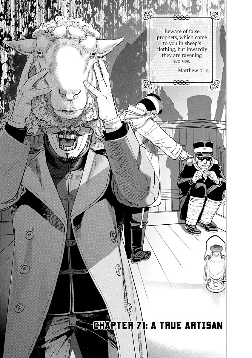 Golden Kamui Chapter 71 page 1 - Chapter 71: A True Artisan