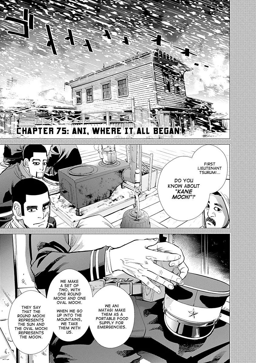 Golden Kamui Chapter 75 page 1 - Chapter 75: Ani, Where It All Began