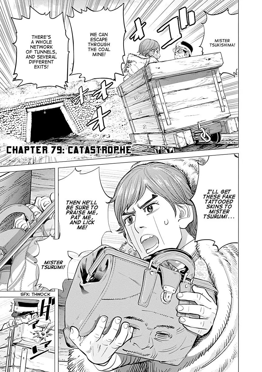 Golden Kamui Chapter 79 page 1 - Chapter 79: Catastrophe