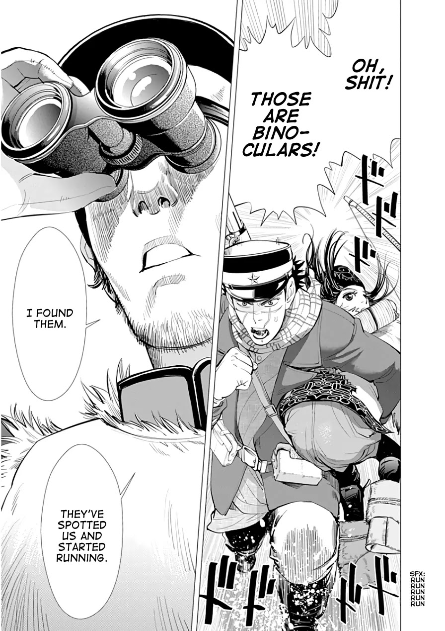 Golden Kamui Chapter 8 page 18 - Chapter 8: Flight