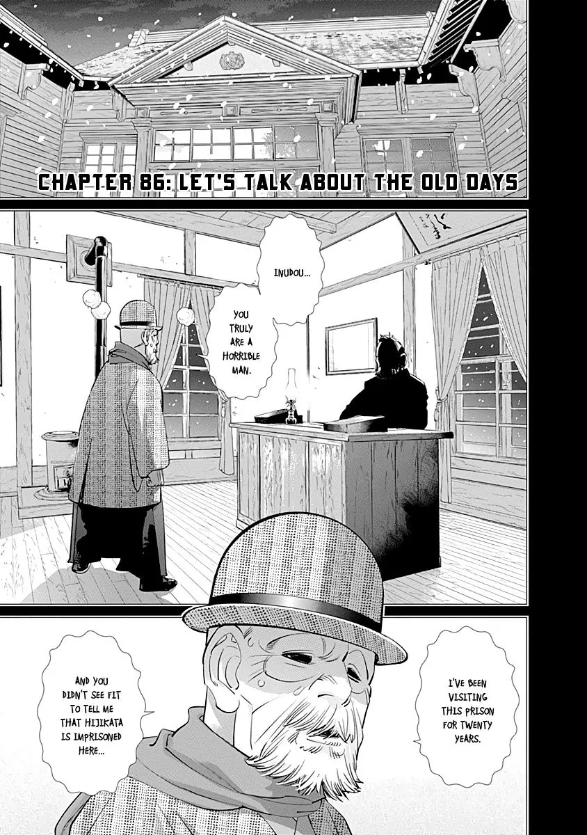 Golden Kamui Chapter 86 page 1 - Chapter 86: Let's Talk About the Old Days