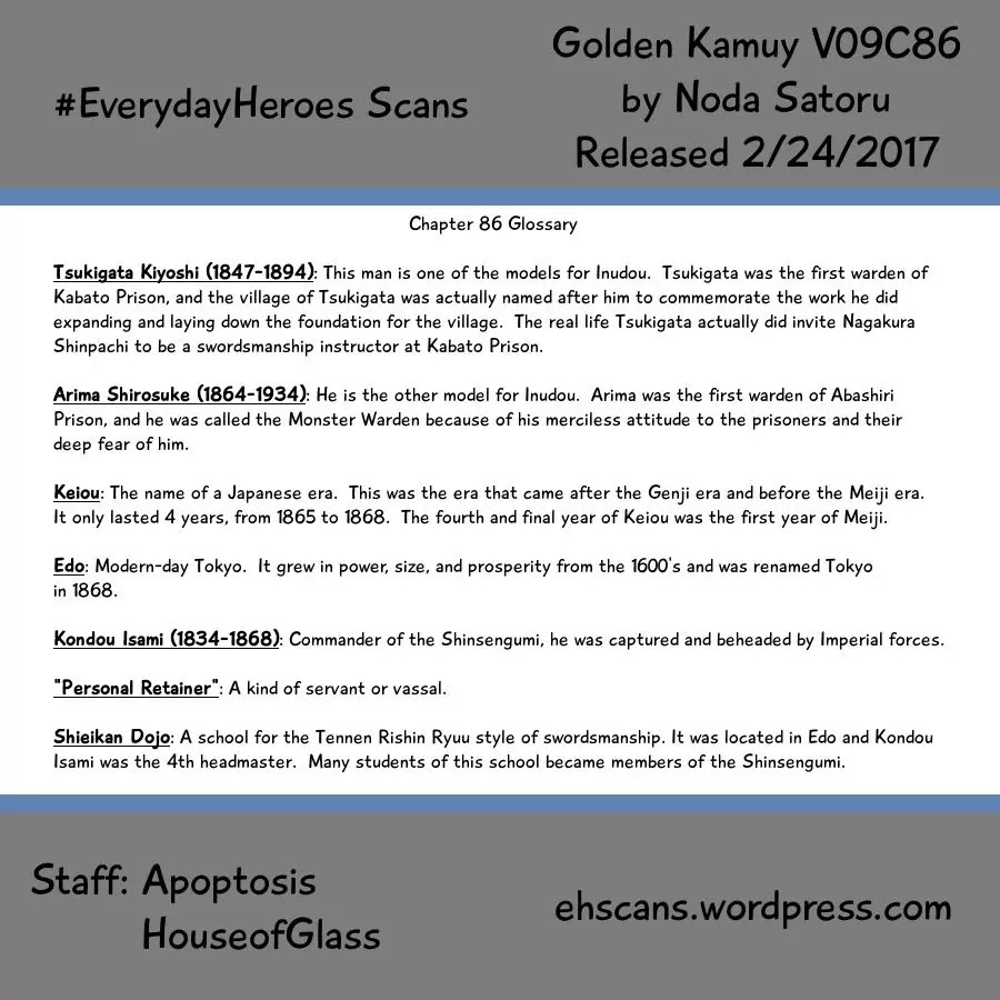 Golden Kamui Chapter 86 page 18 - Chapter 86: Let's Talk About the Old Days