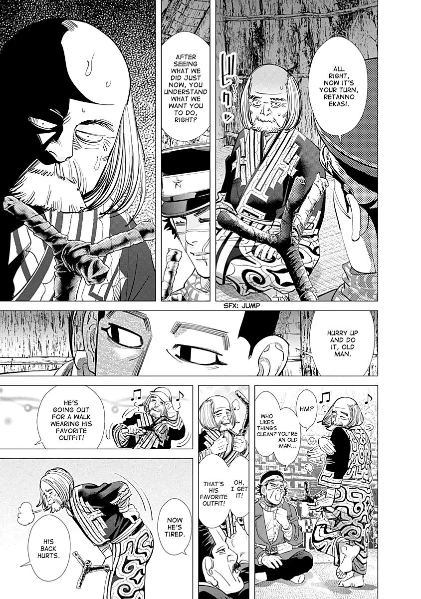 Golden Kamui Chapter 88 page 11 - Chapter 88: The Long-Eared Monster is Coming!