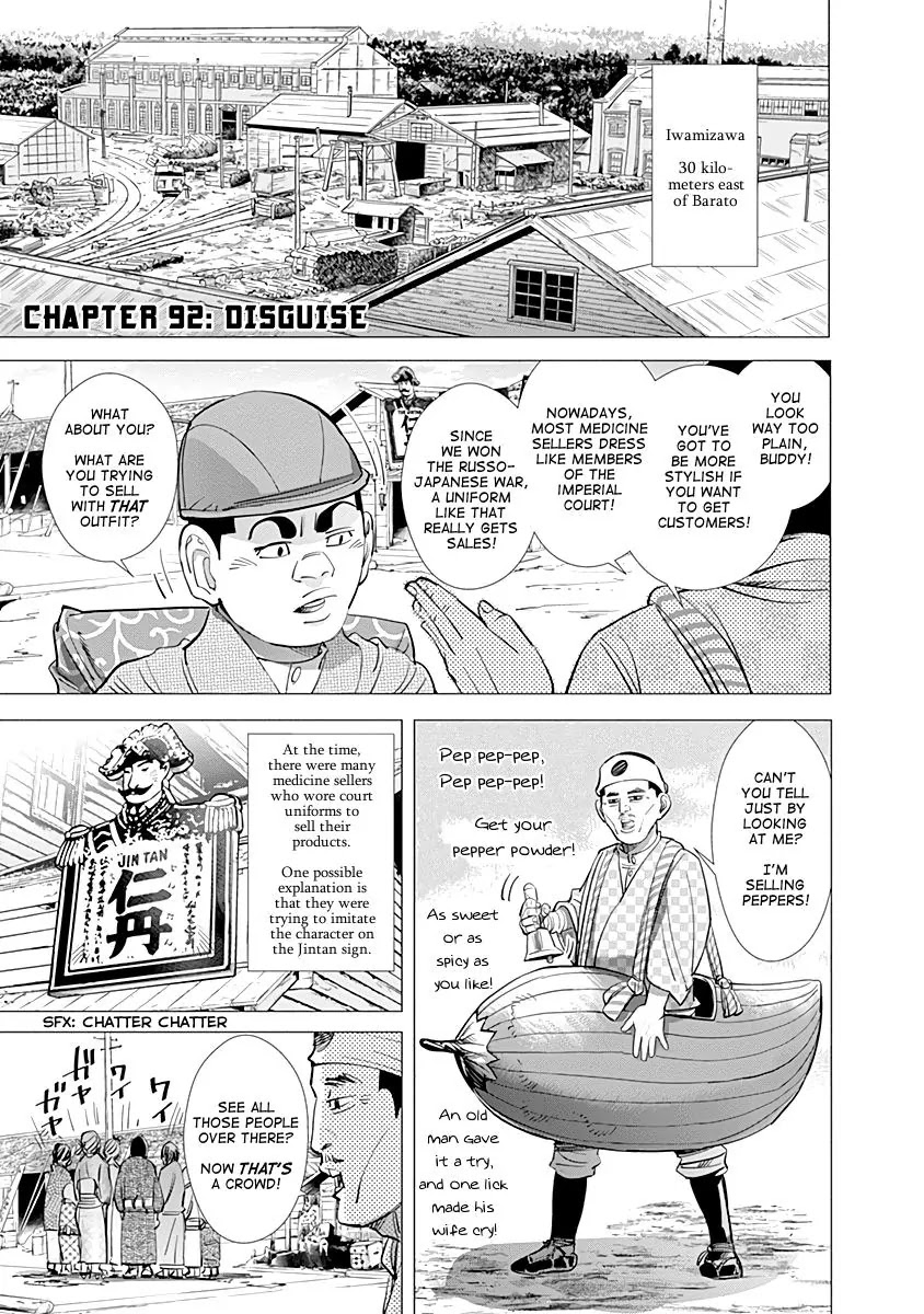 Golden Kamui Chapter 92 page 1 - Chapter 92: Disguise