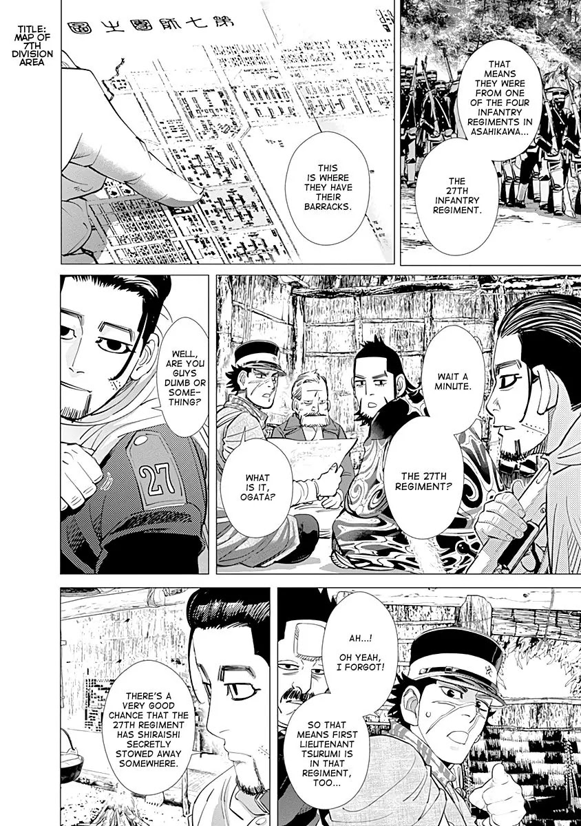 Golden Kamui Chapter 97 page 10 - Chapter 97: Operation "Infiltrate the Asahikawa 7th Division"!!